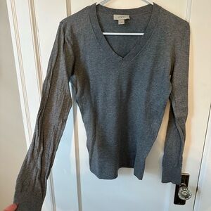 Women’s LOFT heather grey thin/light sweater